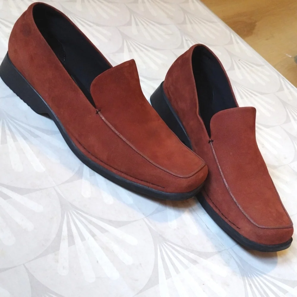 Rockport sienna Brown suede loafers
